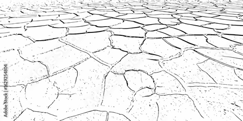 black and white symbolizing dryness and environmental damage cracked earth showing a dry and barren landscape texture pattern