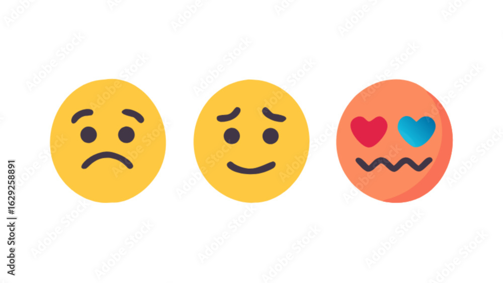 Fototapeta premium Emoji set