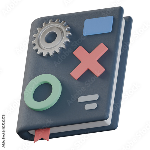 Playbook Binder 3D Icon Colorful Style