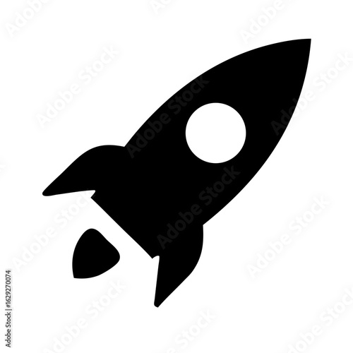 A solitary weathered wooden boat rests peacefully on a calm dark body of water under a clear sky