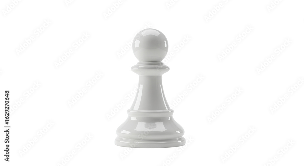 White pawn chess piece, strategy concept isolated PNG with Transparent Background White pawn chess piece, strategy concept isolated PNG with Transparent Background