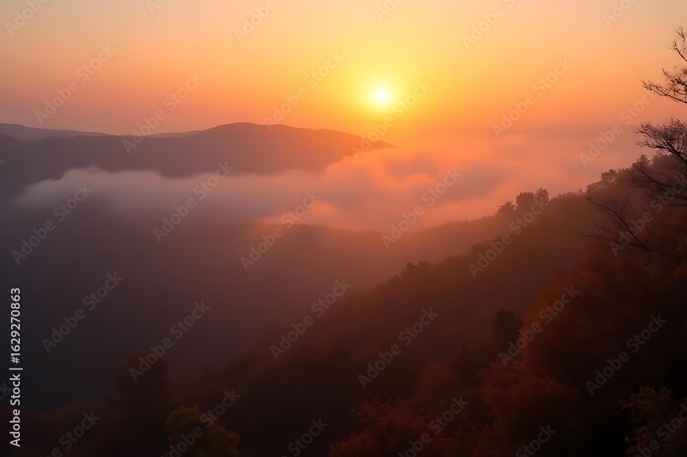 custom made wallpaper toronto digitalsunrise in the mountains