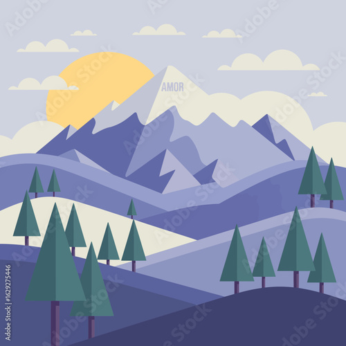 An awe-inspiring mountain range bathed in golden sunlight creates a striking and majestic atmosphere, showcasing the beauty of nature and inviting adventure and exploration.