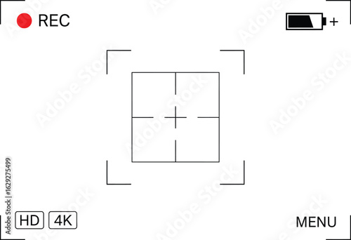 Camera Viewfinder Recording Screen Interface

