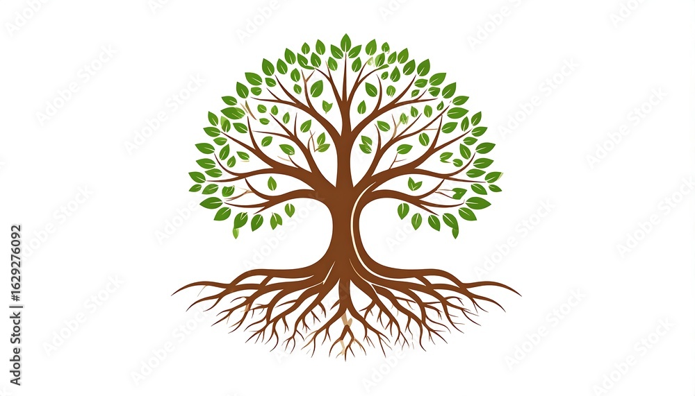 Fototapeta premium Circular tree graphic