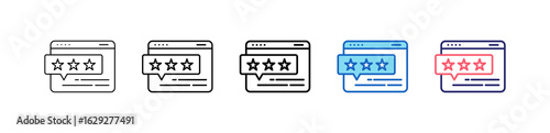 Good Feedback Icon In 5 Different Styles Set Collection.   