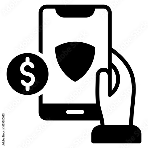 E-Banking Services outline mixed icon