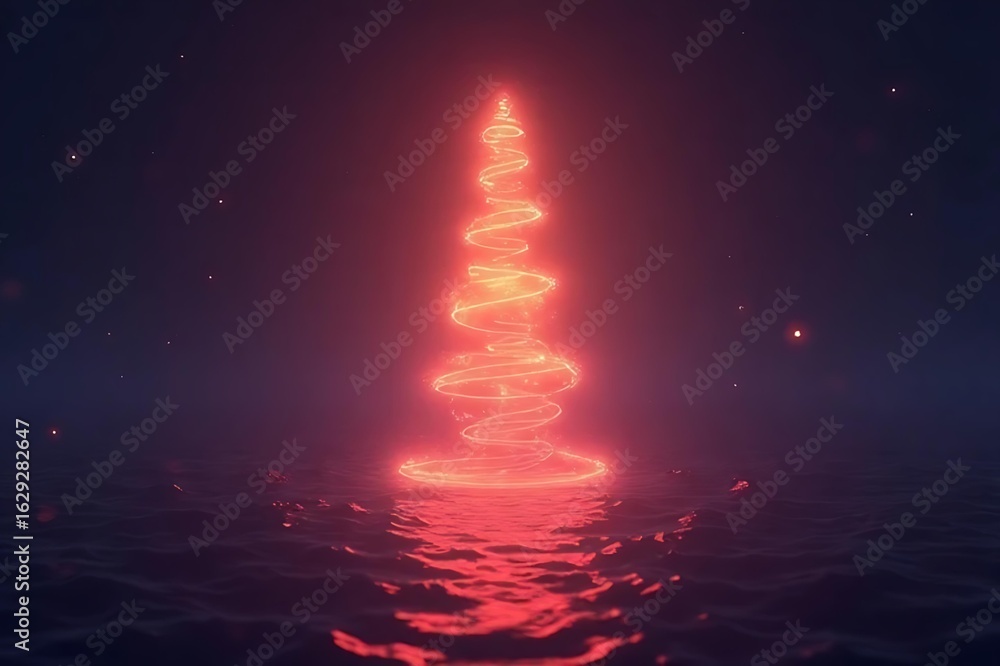 Obraz premium burning candles on a dark background