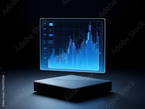 Stock market analysis chart financial data visualization technology investment platform