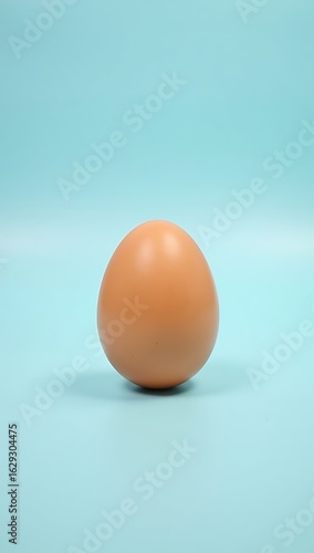 Wallpaper Mural "Single brown egg standing upright on soft blue background, natural light, clean minimal aesthetic, isolated food concept"

 Torontodigital.ca