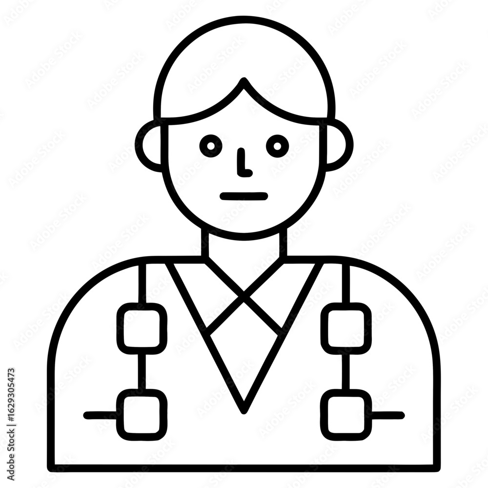 Obraz premium project planning icon one line art