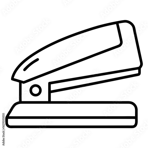 stapler icon one line art