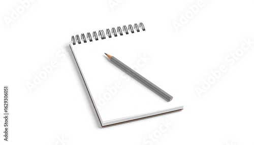 Wallpaper Mural Blank spiral notebook with pencil Torontodigital.ca