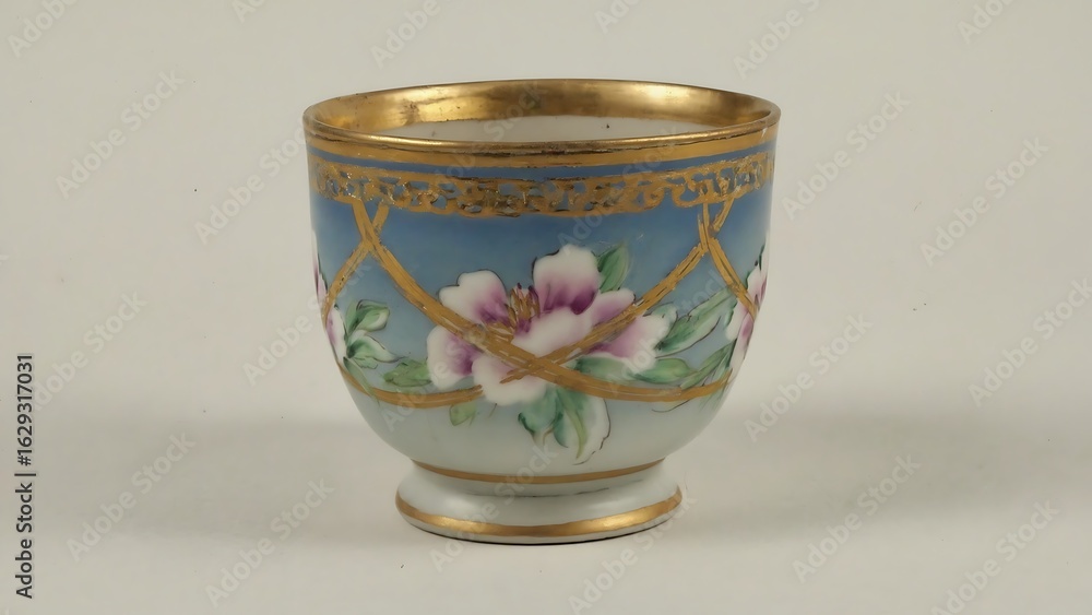 custom made wallpaper toronto digitalAntique porcelain egg cup with floral design