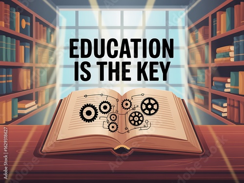 Unlock your potential through education with this captivating image of knowledge and learning resources