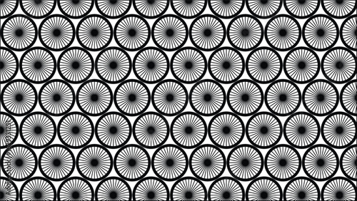 Seamless abstract metal background with a circular pattern and industrial steel pipe texture
