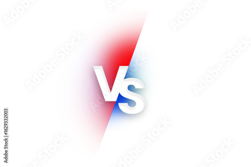Free Download Versus White Text Overlay, Red and Blue Gradient Effect, Transparent Background - GFXLoad