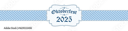 Oktoberfest banner with text Oktoberfest 2025