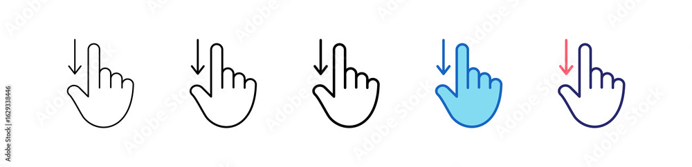Obraz premium Swipe Down