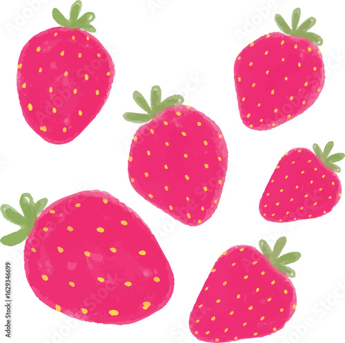 Hand drawn strawberry Vector