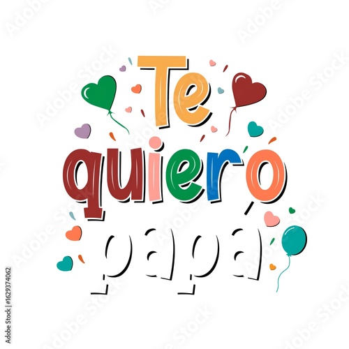 Spanish father's day deisgn greeting cards