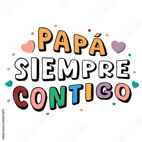 Spanish father's day deisgn greeting cards