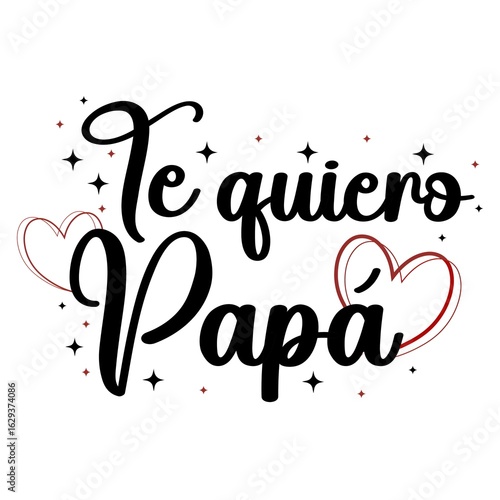 Spanish father's day deisgn greeting cards