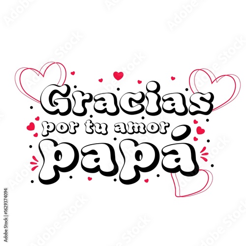 Spanish father's day deisgn greeting cards