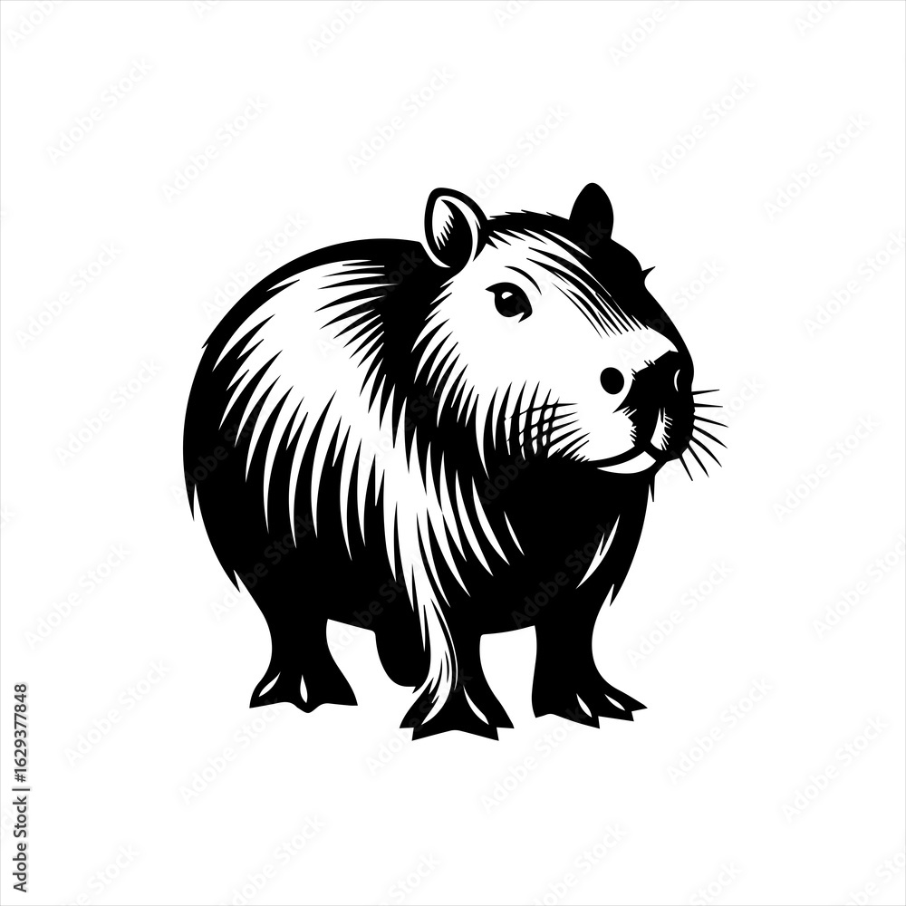 Obraz premium illustration of a cartoon rhino