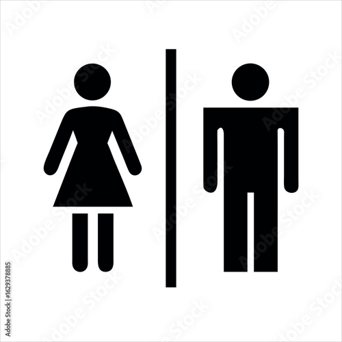 Male and Female washroom Icons