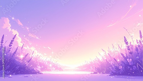 夢のような風景、光と色彩のファンタジーGenerated image