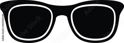 Sunglass silhouette vector, sunglasses icon, eyeglass icon,   sunglasses silhouette icon vector 