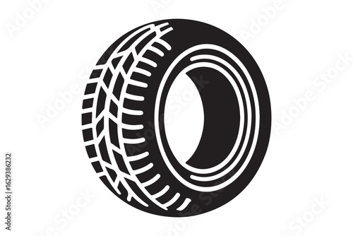 portrait of a various tyres, close up, in a studio
