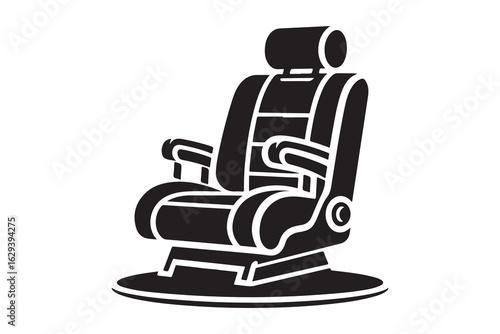 Car seat isolated on white background