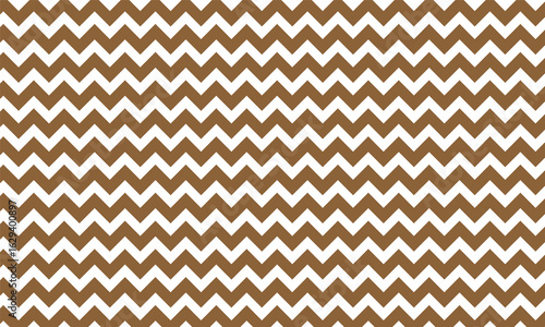 Seamless brown and white chevron zigzag pattern background.