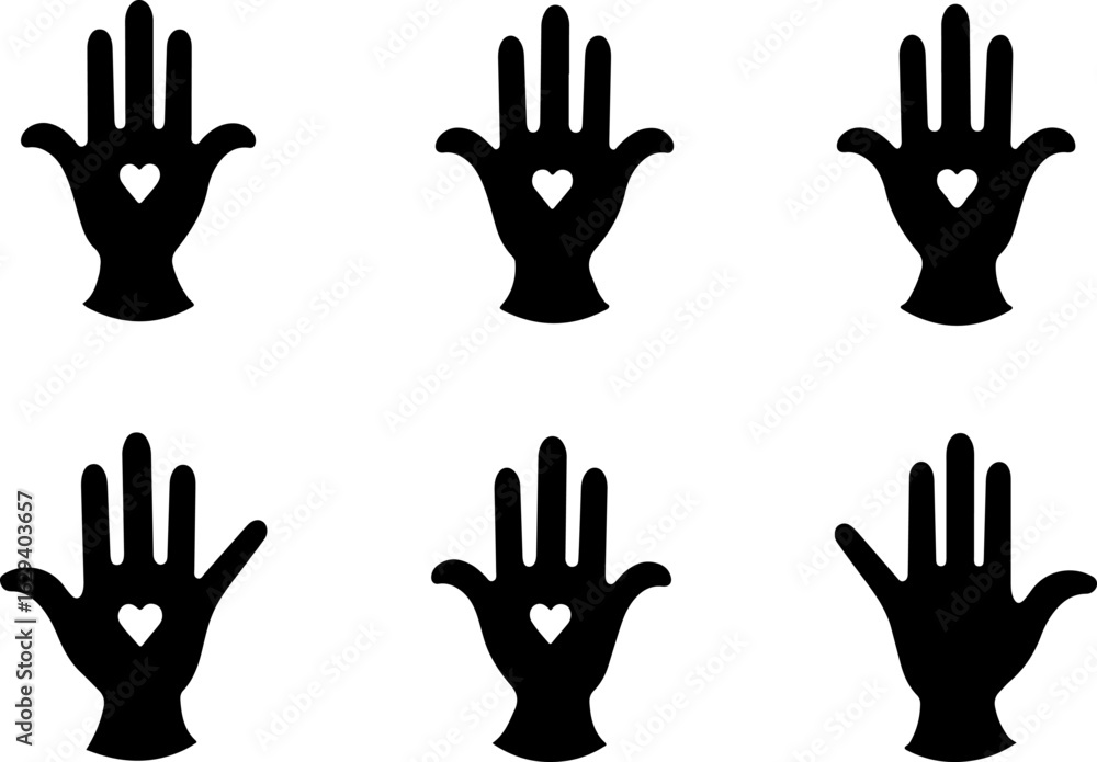 Obraz premium “Ornamental Tulip and Pomegranate Motif Vector Icons” 