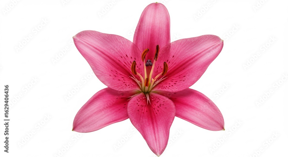 Fototapeta premium 淡いピンク百合 柔らかな光で輝く 優雅な花びら. AI Generated