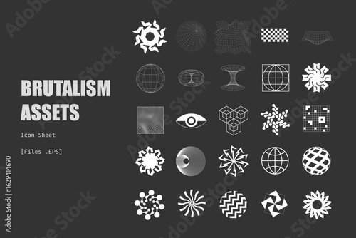 Brutalism Graphic Assets Design
