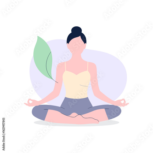 woman meditating