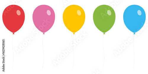 かわいい風船のイラストセット