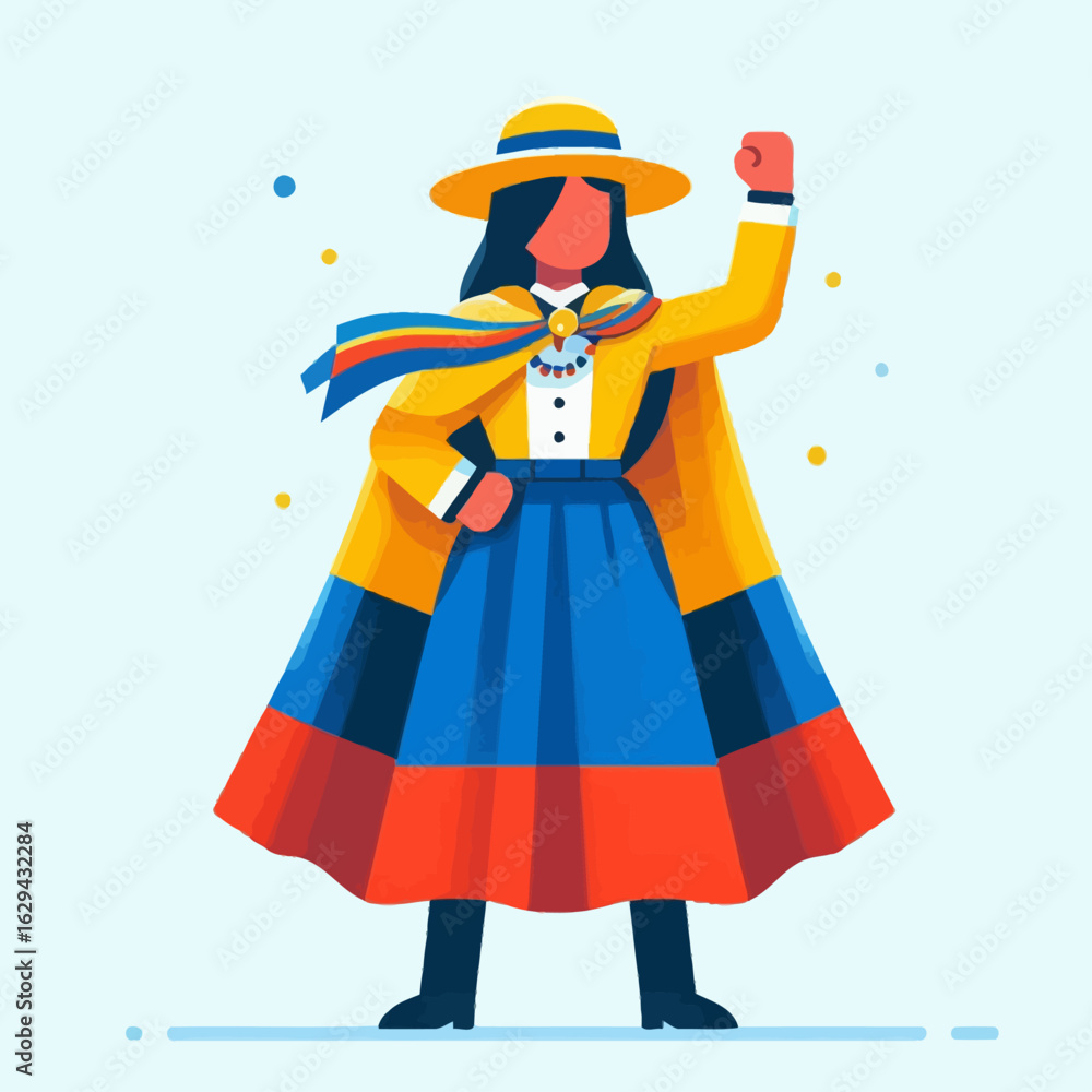 Obraz premium The Spirit of Ecuadorian Nationalism