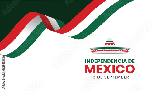 Happy Mexican Independence Day. September 16th. Mexican holiday concept. Vector illustration.