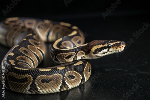 close up of a python