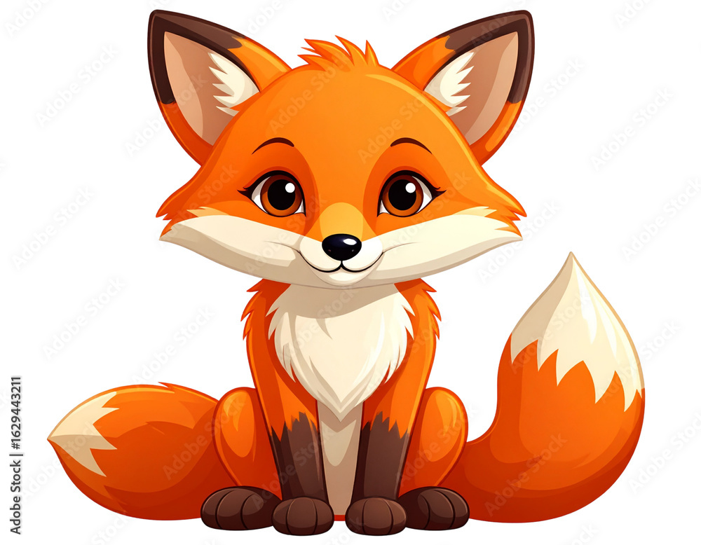 Obraz premium red fox with a golden egg