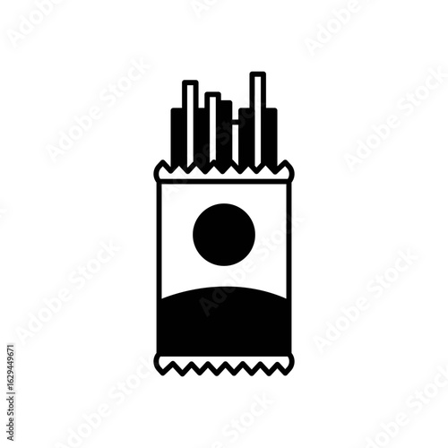Pasta Noodle Fill Icon: Italian Food and Cooking Ingredient