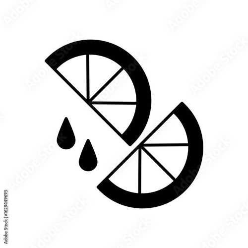 Squeezing Lemon Fill Icon: Citrus Juice and Cooking