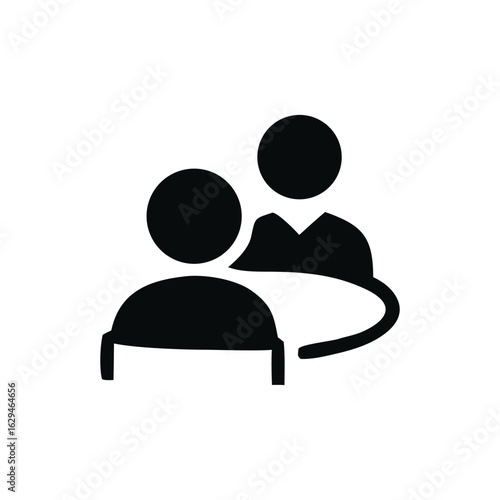 Meeting of Minds Two People at a Table in Discussion Collaboration and Teamwork Representation