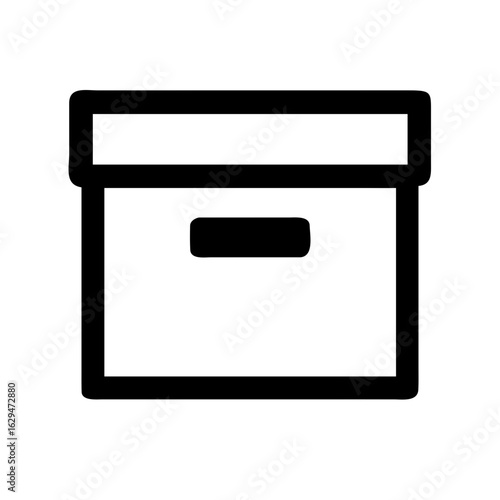 Archive Box Stored Files Icon Design