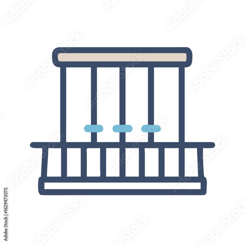 Balcony Outdoor Terrace Icon Design