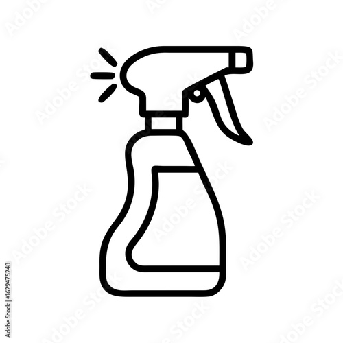 Cleaning Spray Bottle Icon Design